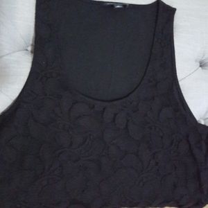 Banana Republic Black Lace Tank Top M
